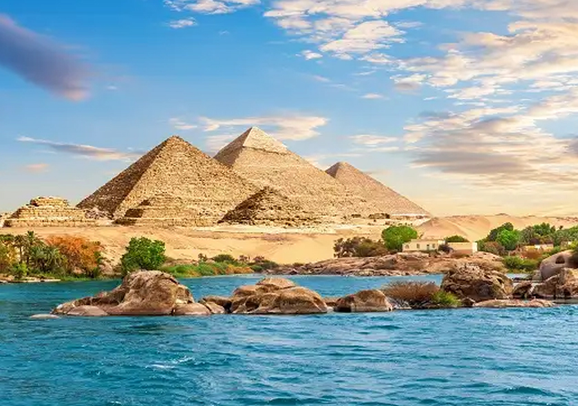 Egypt, the land of pharaohs and pyramids,